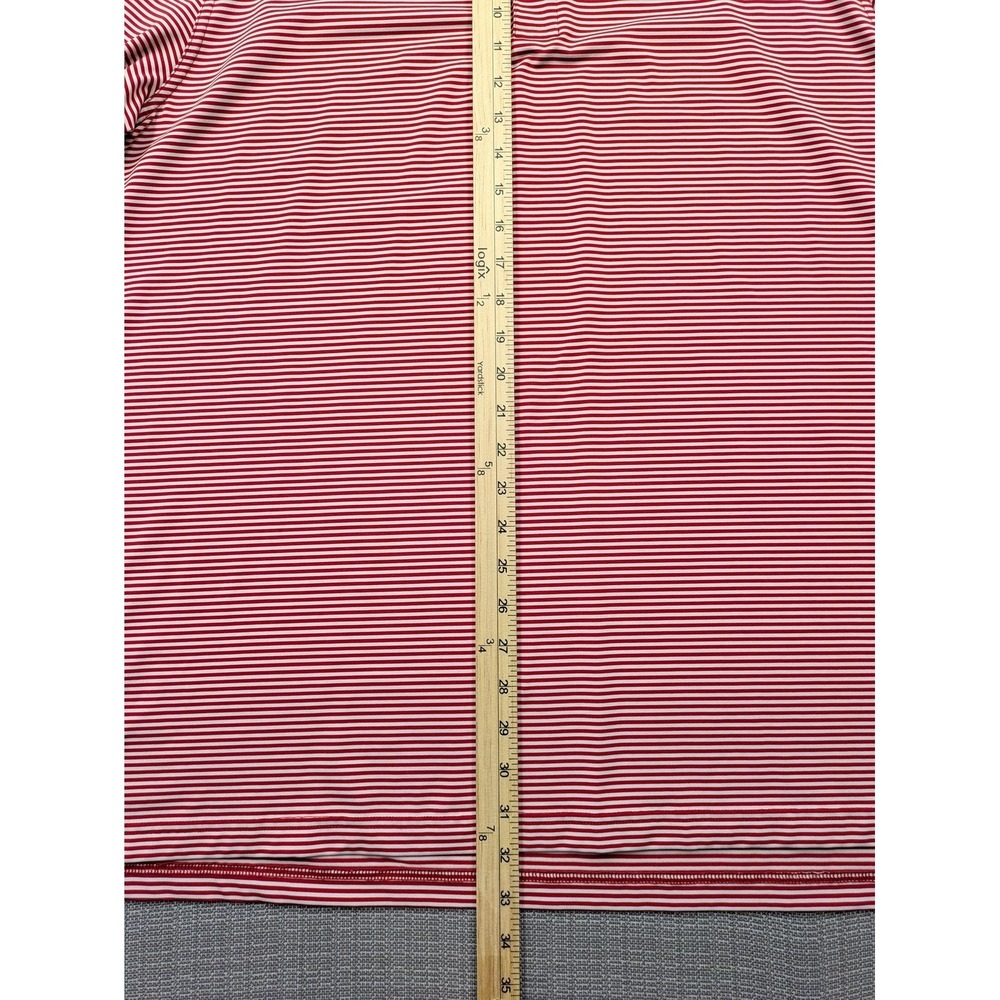 Vineyard Vines Polo Shirt Mens 2XL Red Stripe Golf Performance Stretch Tech - Picture 5 of 8